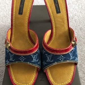 Louis Vuitton Denim mules